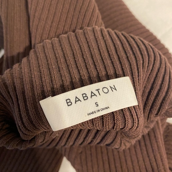 Aritzia Babaton Sculpt Knit Tie-Back Longsleeve - Picture 10 of 14